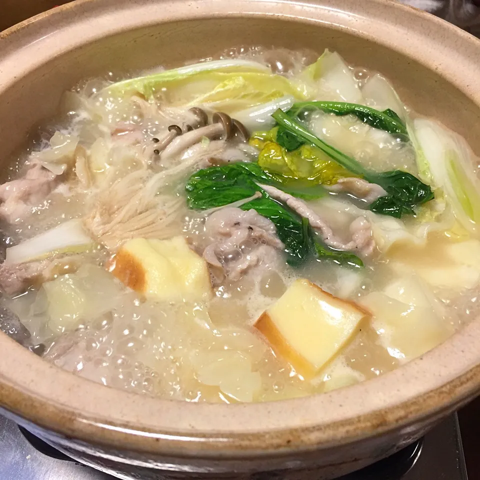 Snapdishの料理写真:鶏白湯鍋|愛ペガさん