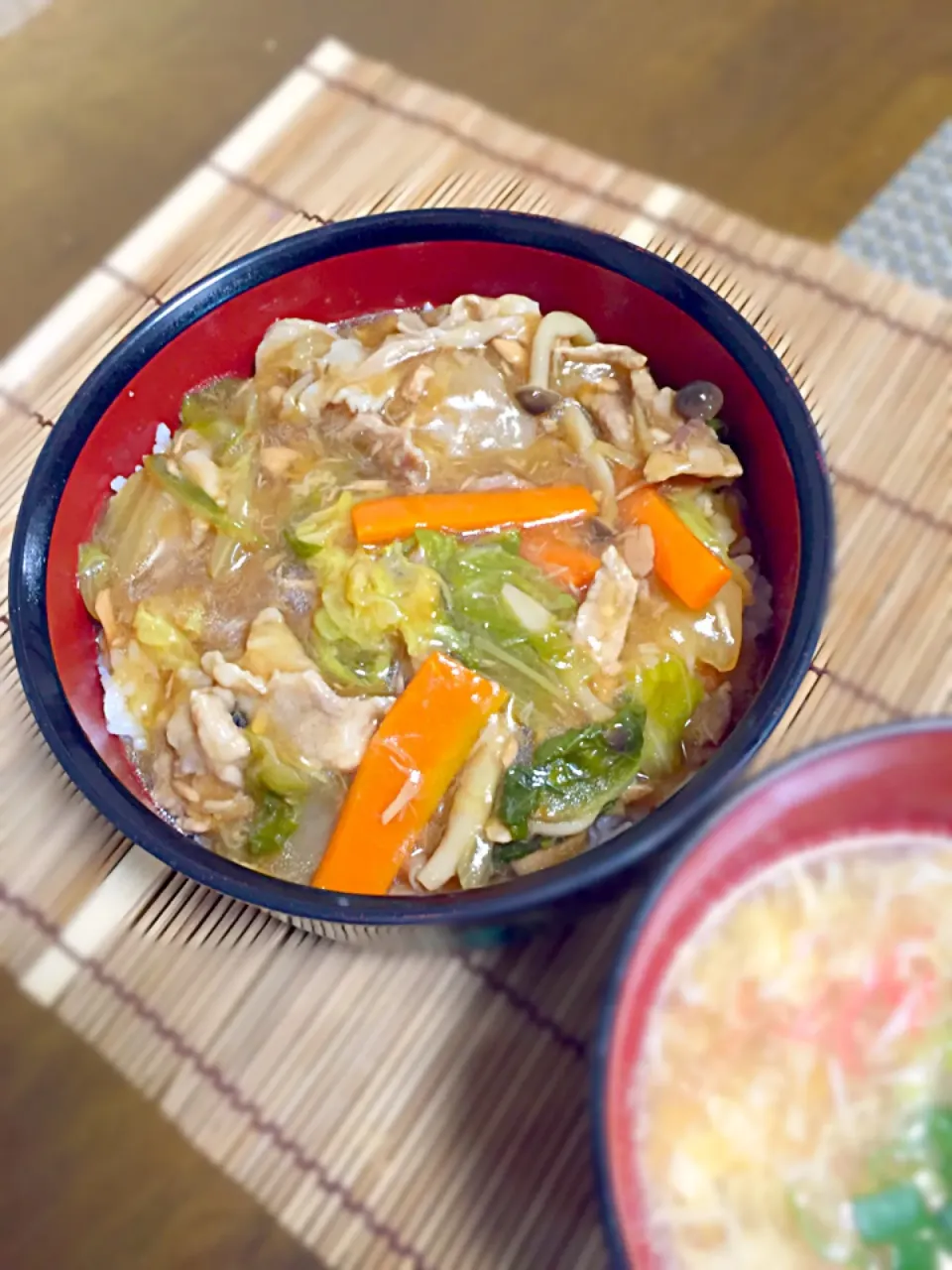 白菜とツナの中華丼|パパパ♪さん