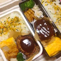 Snapdishの料理写真:12/22高1娘と旦那さんのお弁当|ひろりんさん