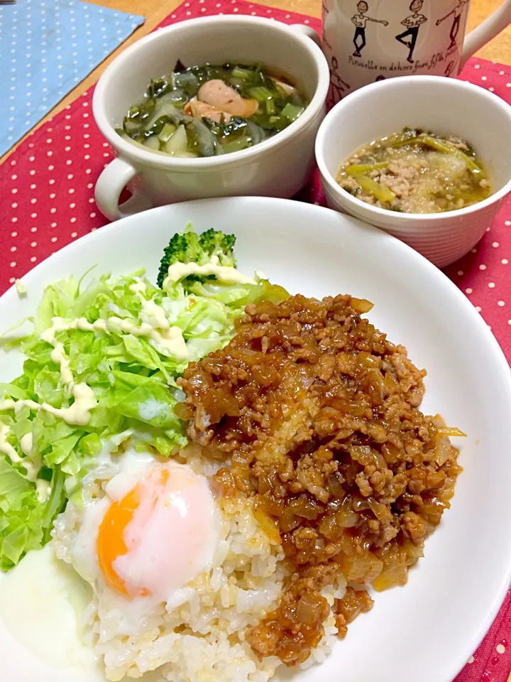 ハンバーグ丼プレート|ゆきさん