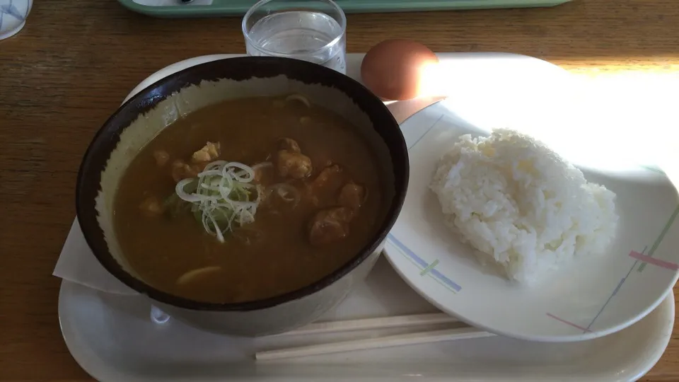 カレー南蛮そば&半ライス|おっちさん