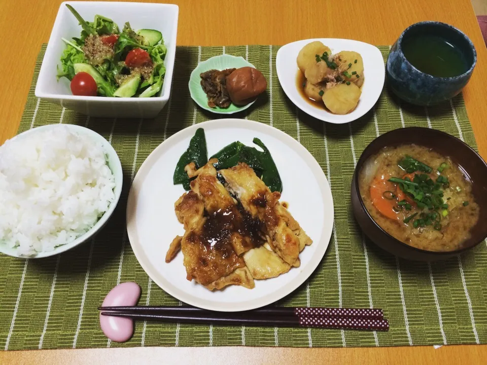 素朴な晩ご飯|ゆーみんさん