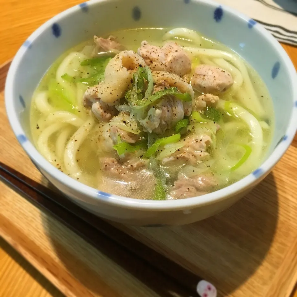 鶏塩うどん|もなかさん