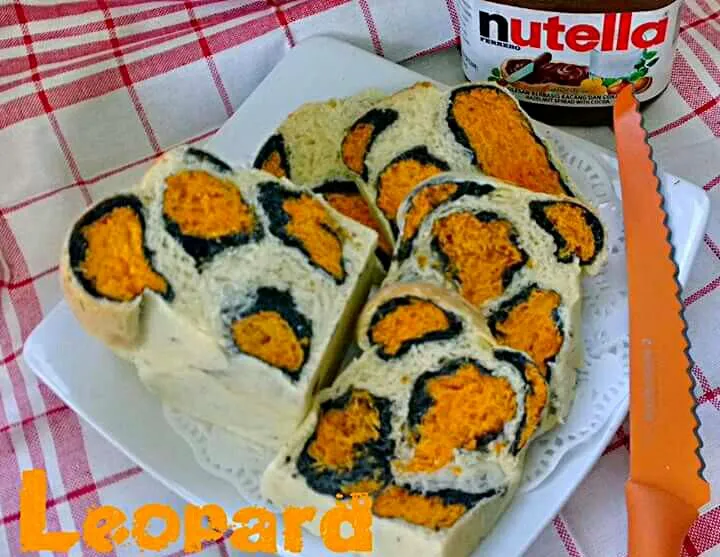 homemade leopard bread with Nutella|CHUENCHAIさん