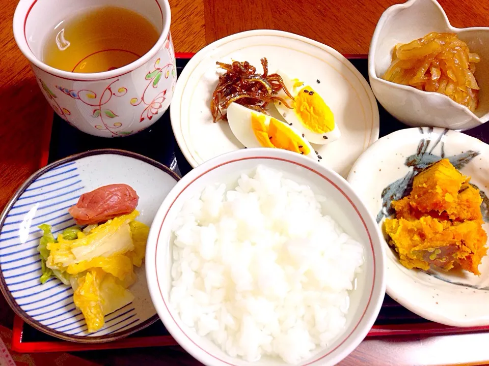 お前はん💕朝でっせー💕起きてくなはれ💕朝粥セット作りましたので、一緒に食べましょ💕|akkoさん