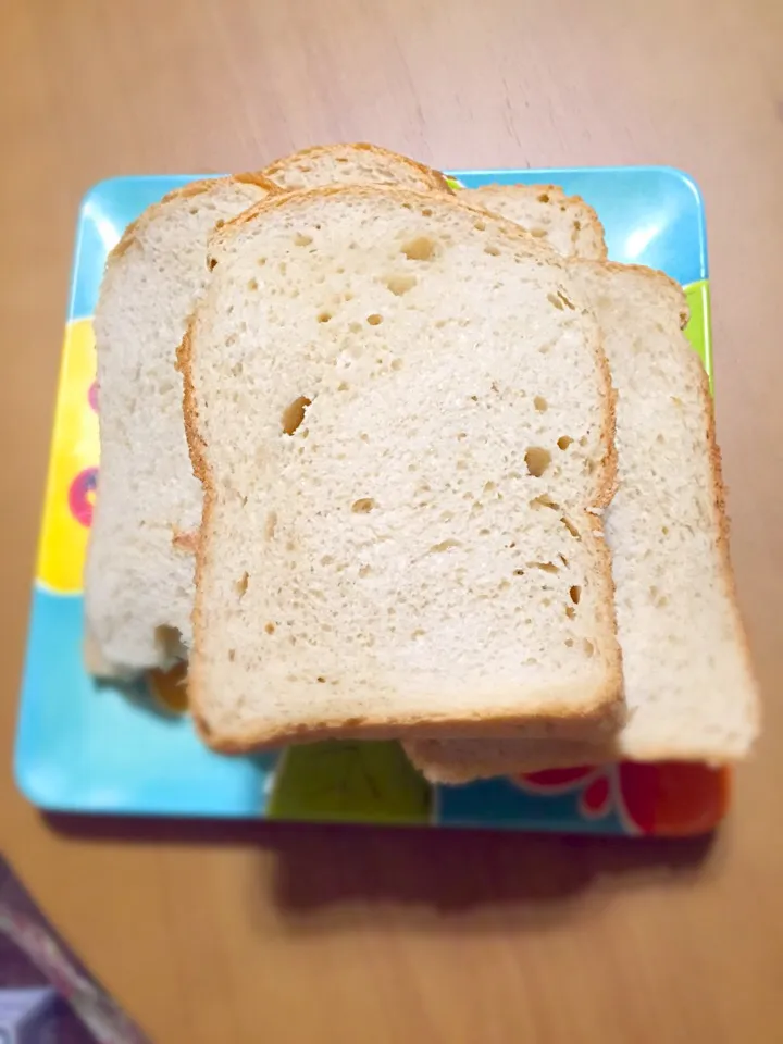 Snapdishの料理写真:朝焼き黒糖食パン🍞(͒⑅′࿉‵⑅)͒ෆ*|さくたえさん