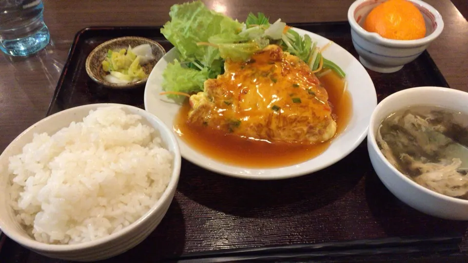 かに玉定食|おっちさん