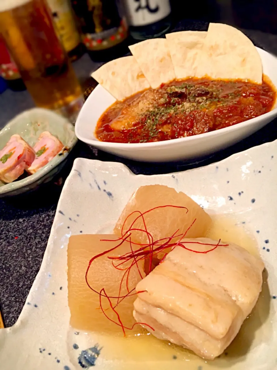 豚角煮&スペアリブトマト煮込み|ふじわりゃさん