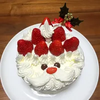 Snapdishの料理写真:サンタケーキ|Moe Obaraさん