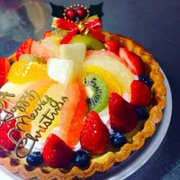 Snapdishの料理写真:2015年 我が家のクリスマスケーキ|ponさん