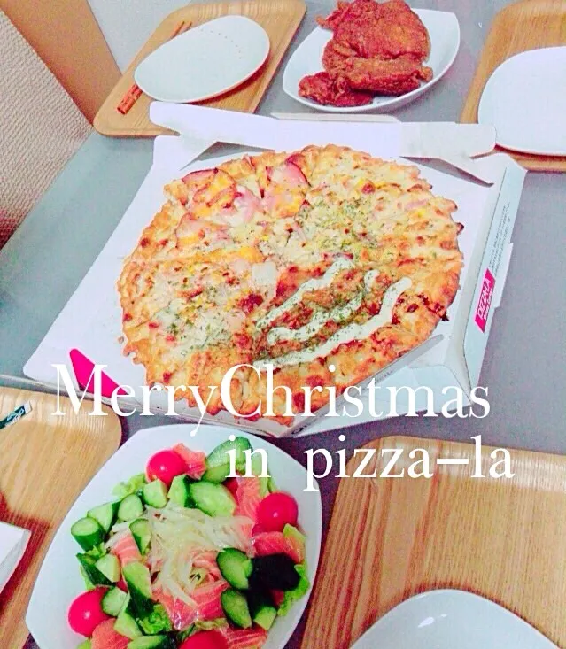 pizza！！！！
ビビビビックサイズ！
merryChristmas！|ももじり♡さん