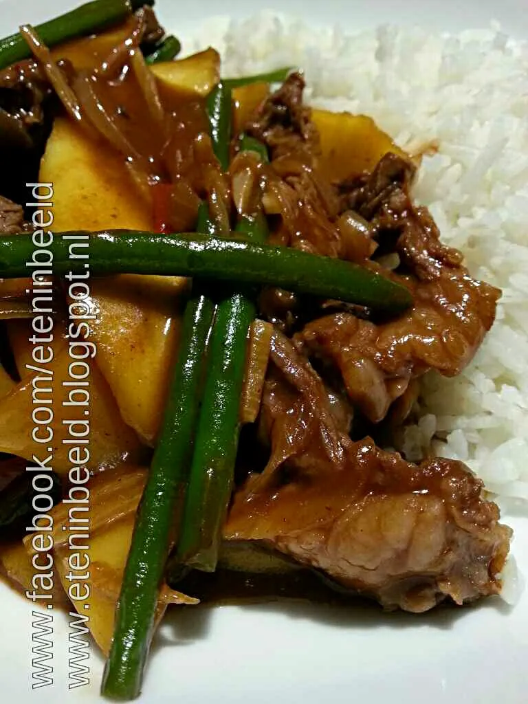 Beef with mango and green beans|Frank&Jolanda - Eteninbeeldさん