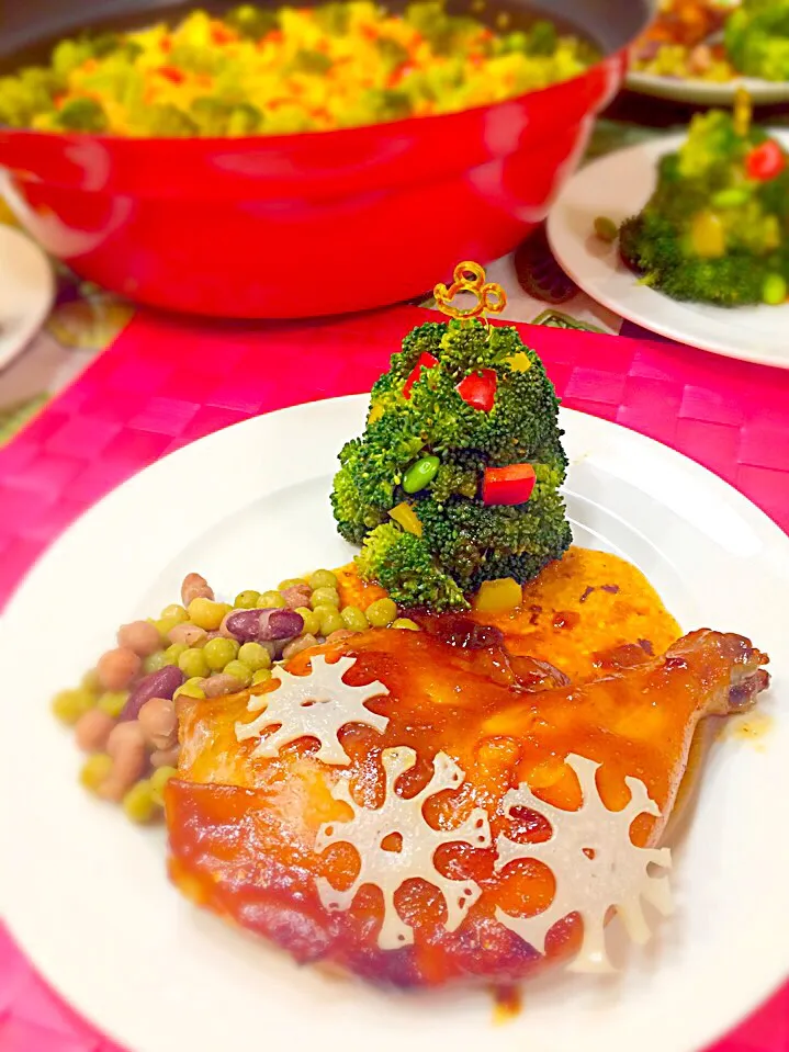 Snapdishの料理写真:2015年のクリスマスディナー🎄|ゆりねかふぇさん