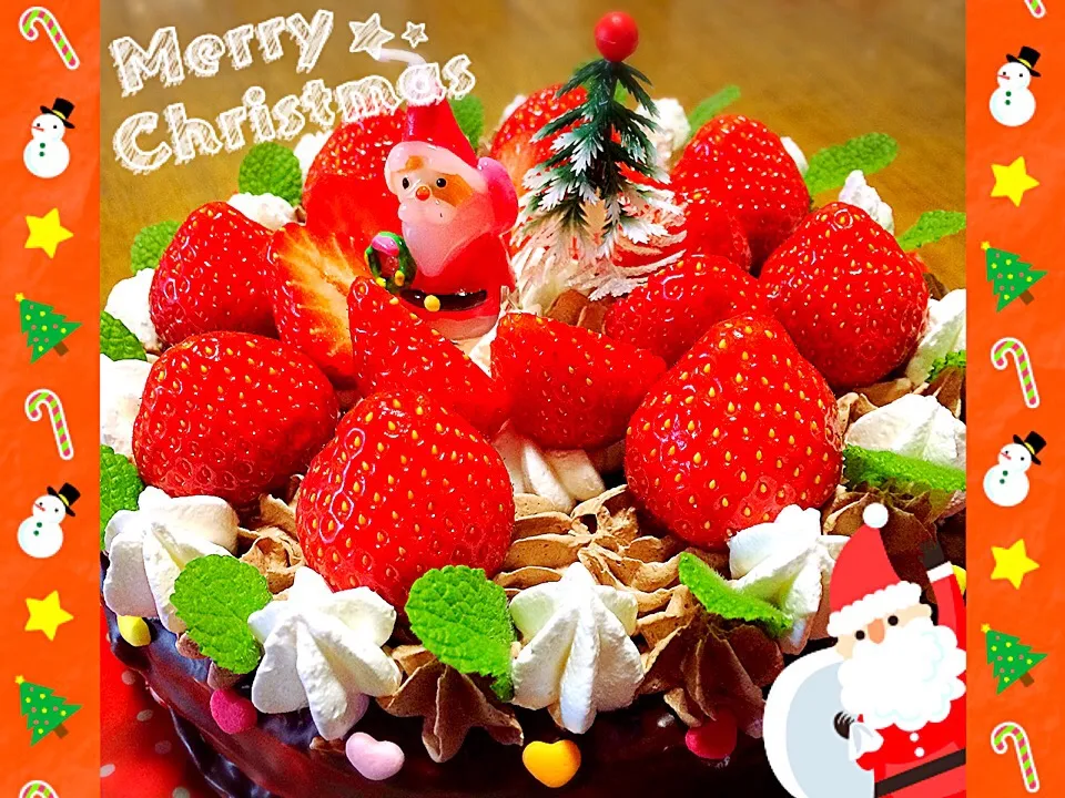 (●´∀｀)φ.....мЁγЯч ХмД∫☆🎄
チョコレートケーキでXmas🎄|BOSS.あーちゃんさん