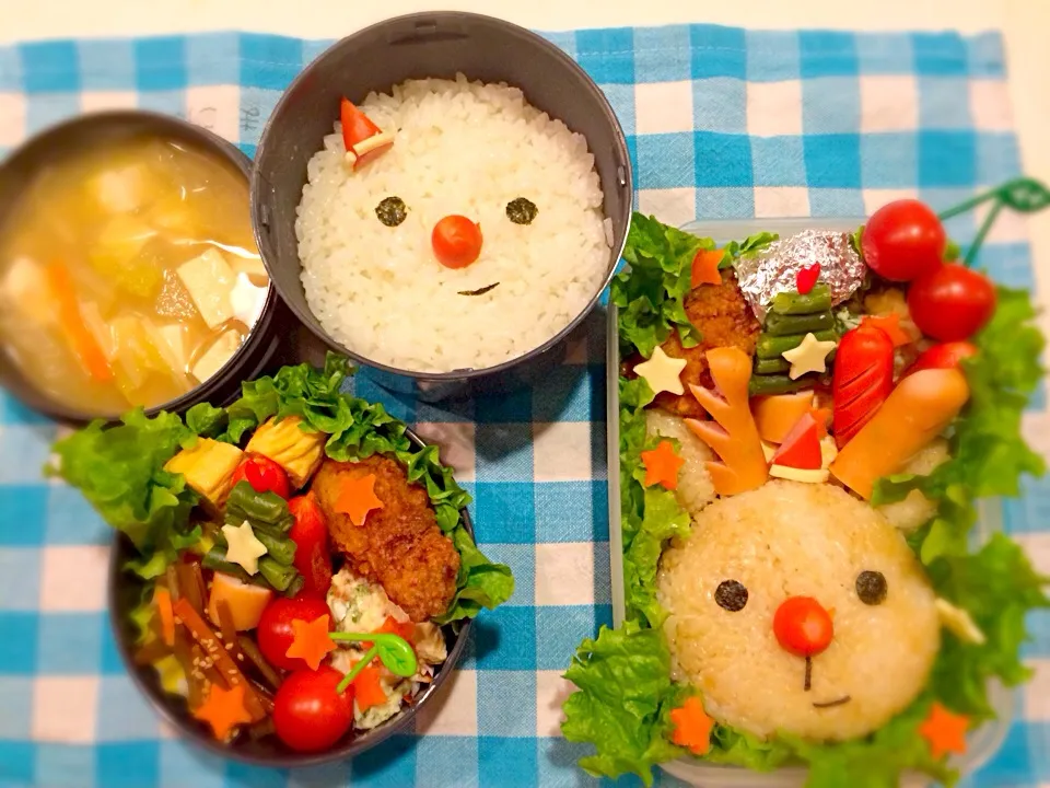 冬休み学童弁当🎄|なかじー。さん