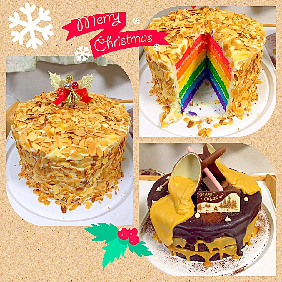 Snapdishの料理写真:Rainbow Cake with Butter Cream Frosting and Roasted Almonds

Triple Chocolate Indulgence|Alvin Valerianoさん