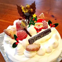 手作りクリスマスケーキ🎂|ぽんぽこりんさん