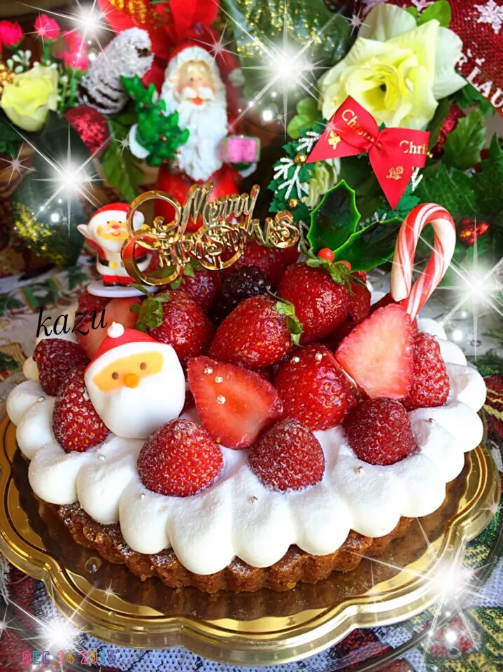 さわこさんの料理 🍓strawberry tart🍓🎄クリスマスバージョン🎅💕|kazu★さん