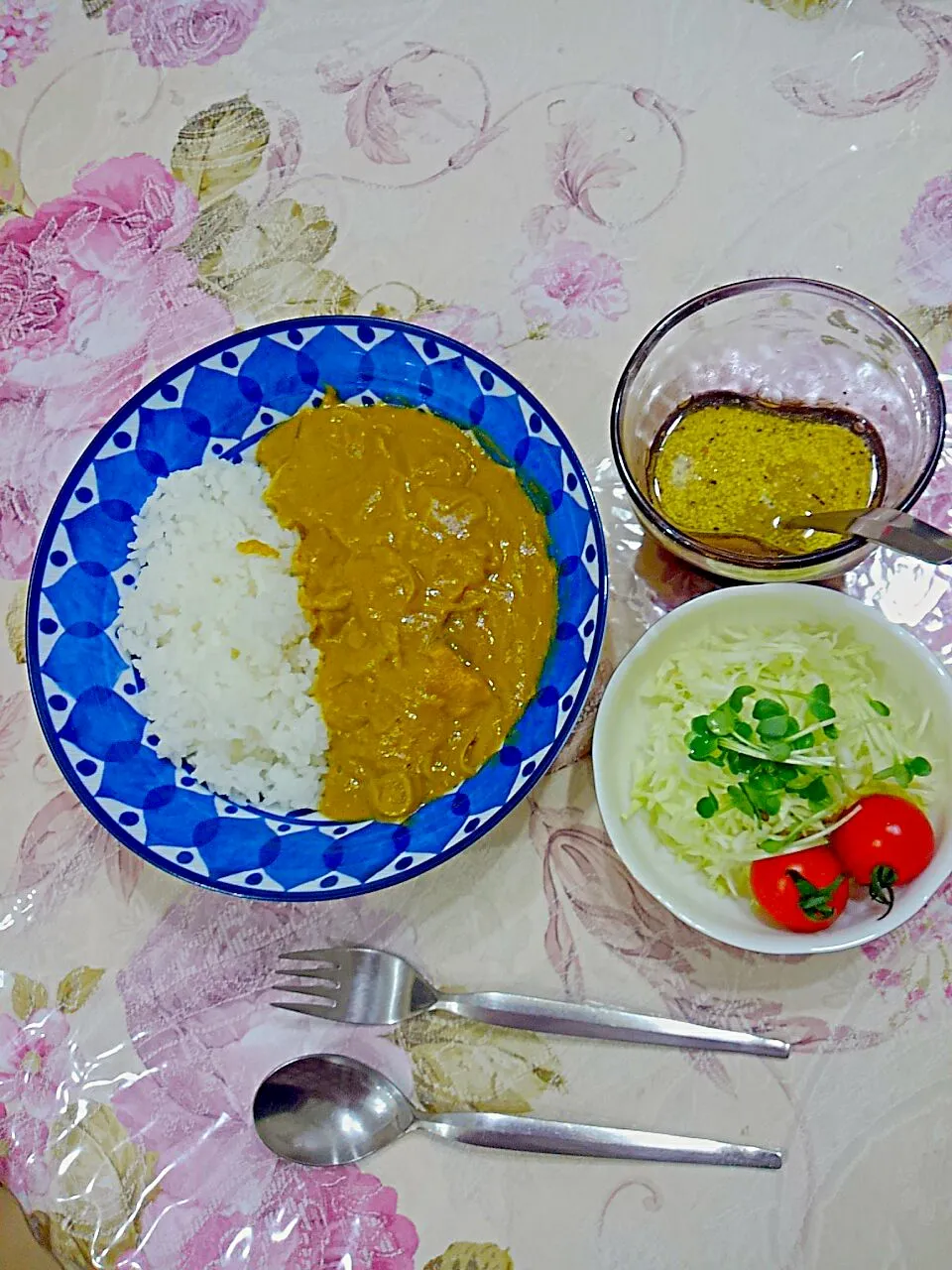 チキンカレー😁娘に教わったドレッシング|たえさん