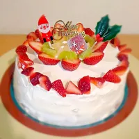 Snapdishの料理写真:クリスマスケーキ、ヨーグルトクリーム|Msami  Isakaさん