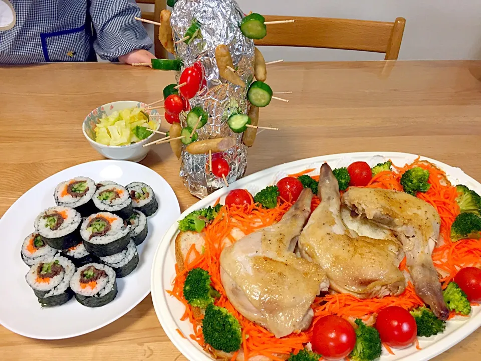 Snapdishの料理写真:子供達と一緒にクリスマスご飯作り🌟|みかさん