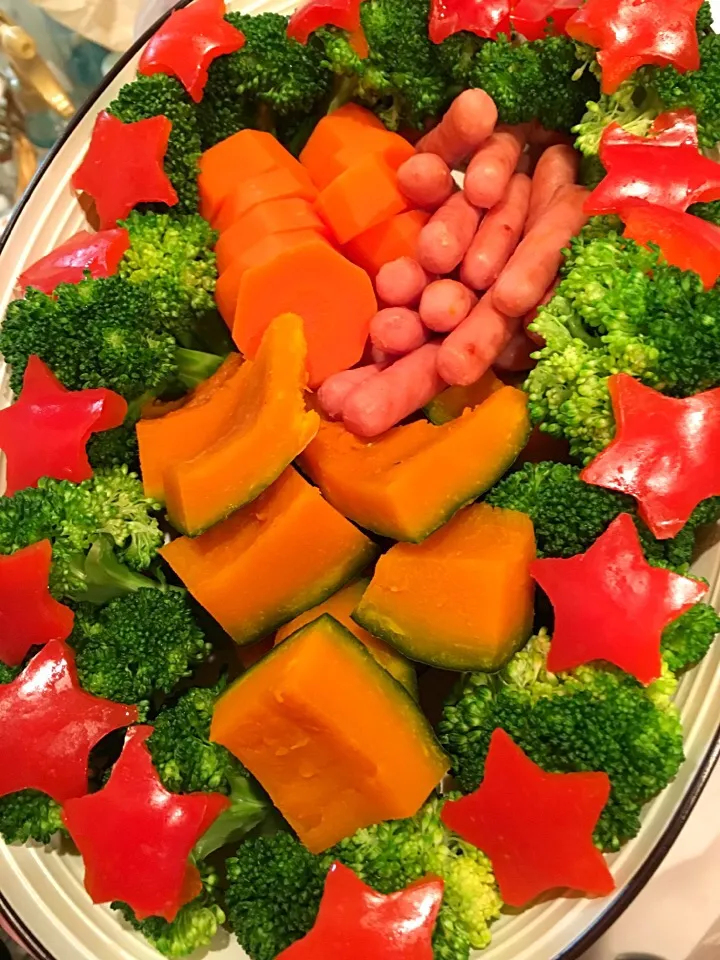 チーズフォンデュの具🌟
クリスマス仕様🎄|Kirarihahaさん