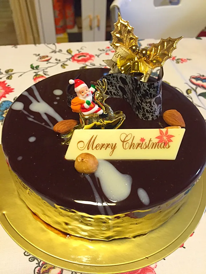 Snapdishの料理写真:チョコレートクリスマスケーキ|佐野冬樹さん