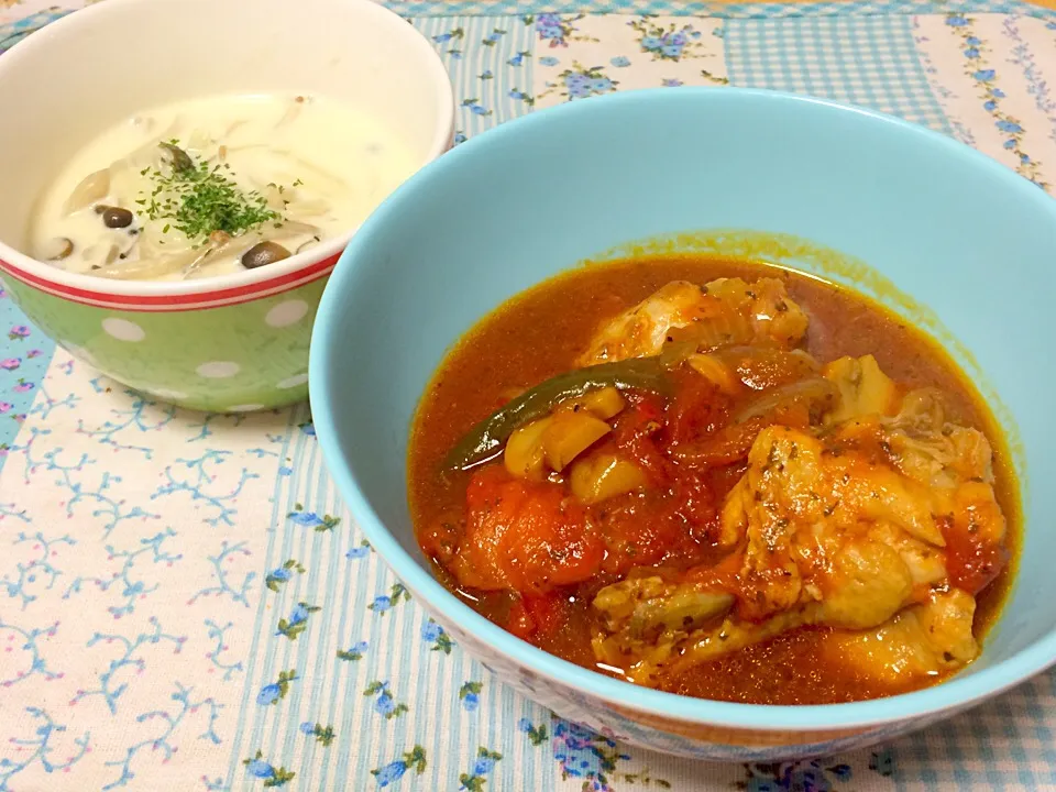 鶏肉のバスク風煮込み|あさみさん