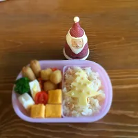 Snapdishの料理写真:クリスマスイブ弁当＊4歳7ヶ月|りょうこさん