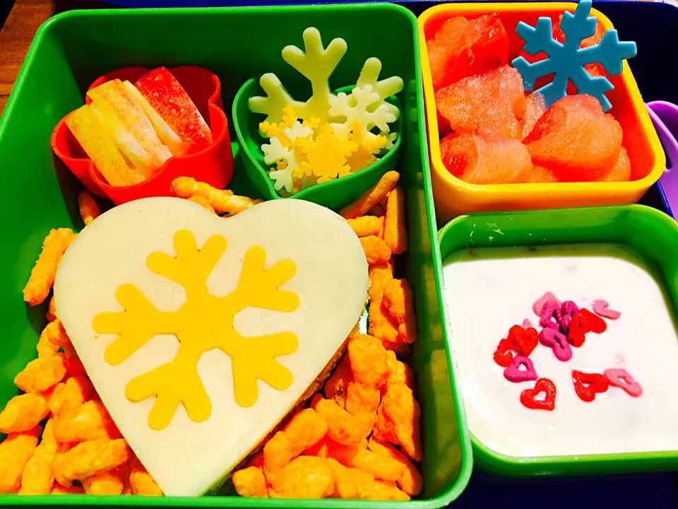 Snowflake Love Bento Lunch and Snacks|Cheryl Melnickさん