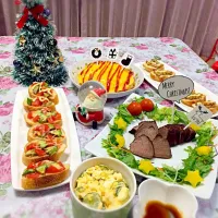 Snapdishの料理写真:＊Xmasパーティー＊|みわ♡さん