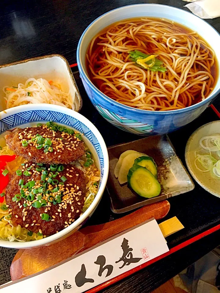 ソースかつ丼とかけそばランチ|meguさん