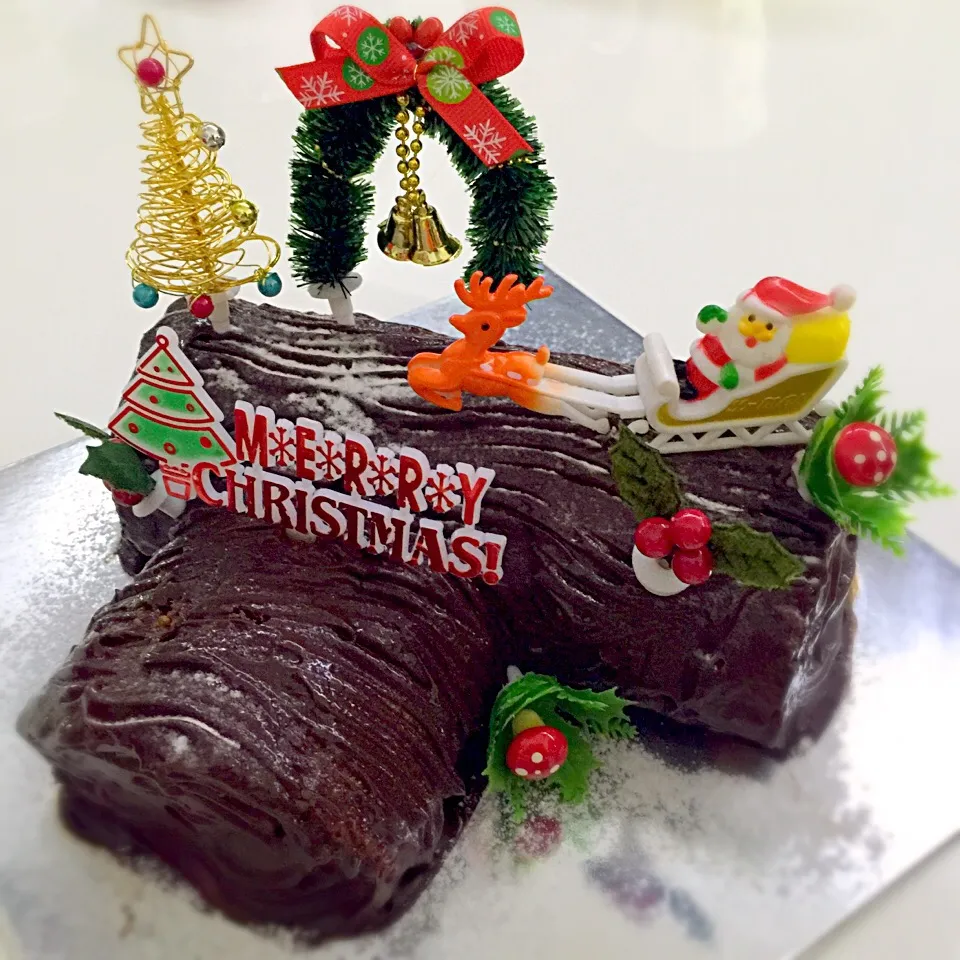 Dark chocolate Yule logcake|Susan Quekさん