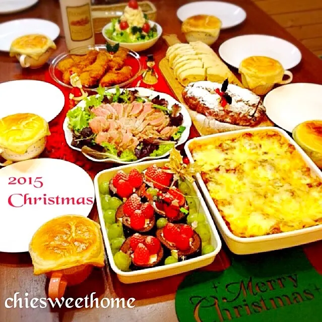 Snapdishの料理写真:2015⭐️クリスマスパーティー|chieko ♪さん