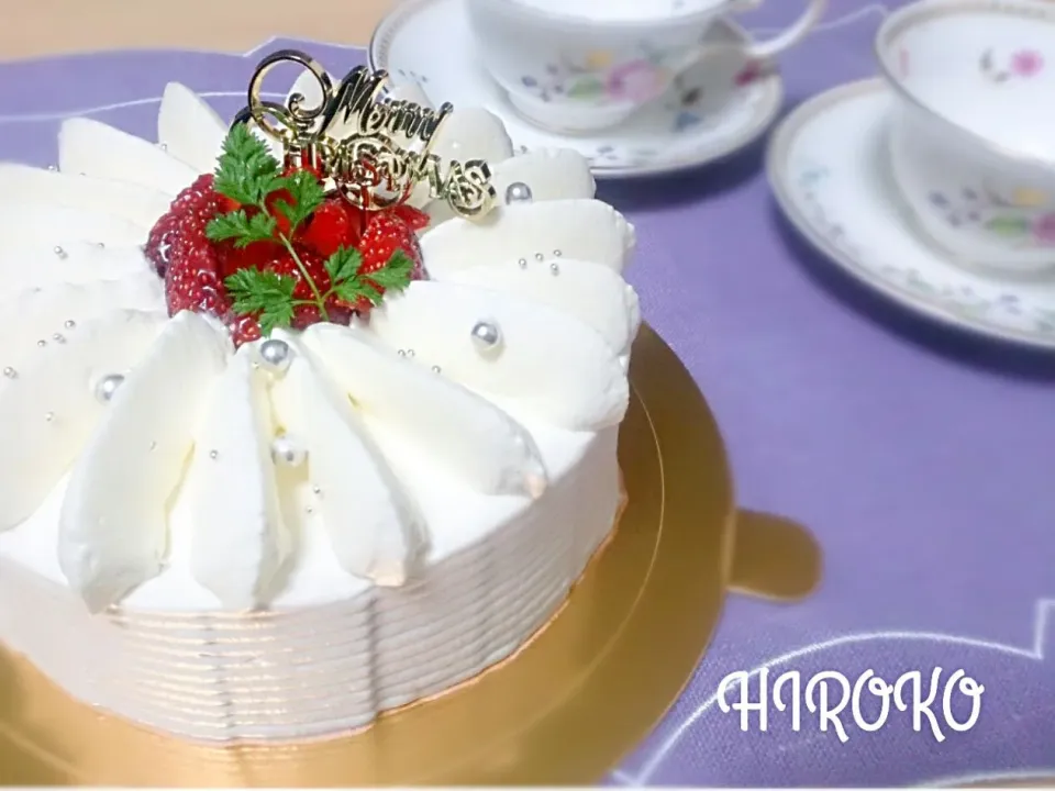 Snapdishの料理写真:2015クリスマスケーキ☆ショートケーキ|kororon8さん