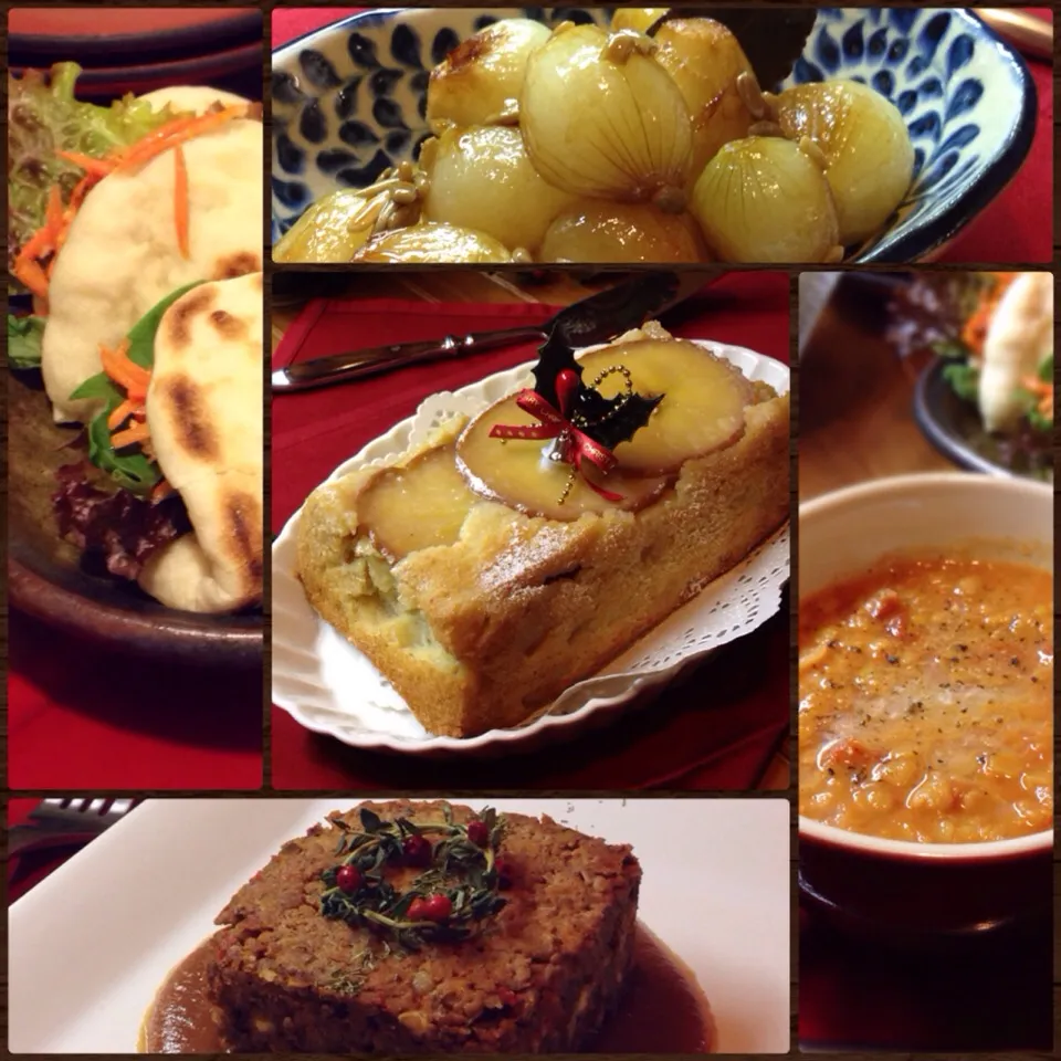 Vegetarian Christmas Dinner ベジタリアンのクリスマスごはん☆2015|まちまちこさん