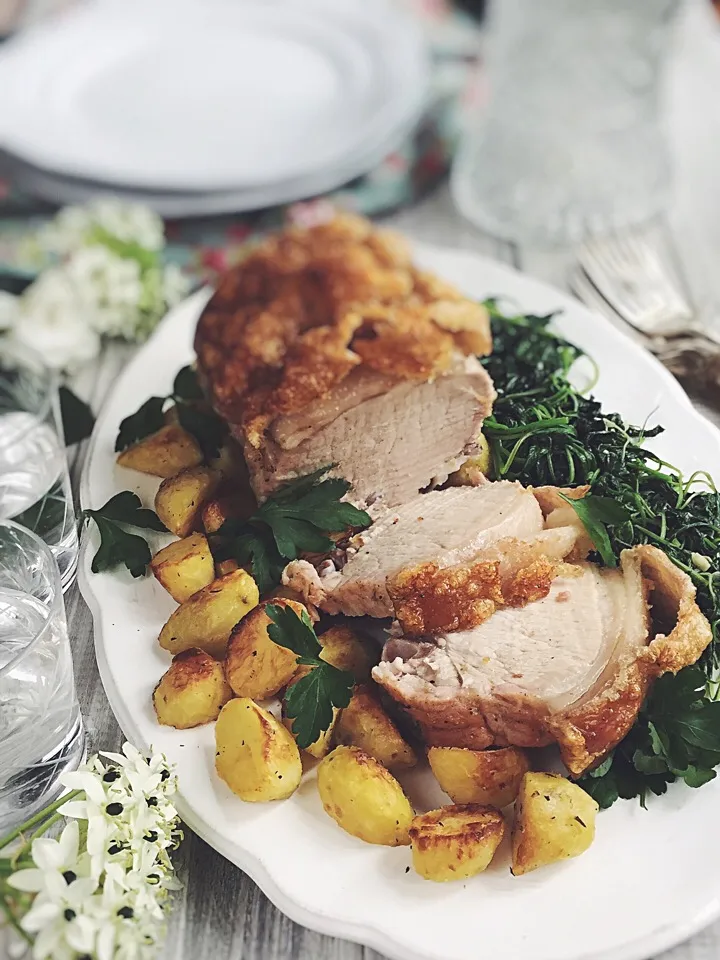 Roast pork with crispy crackling|rick chanさん