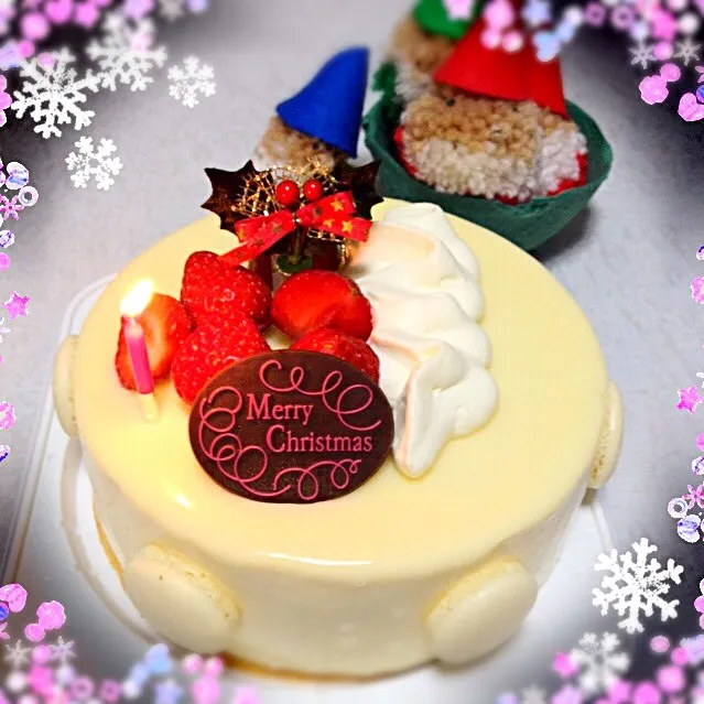 Snapdishの料理写真:クリスマスケーキ🍓|もっさんさん