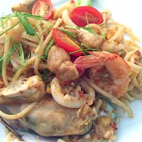 Spagetti Tomyum Seafood|Pope Thitiprasertさん