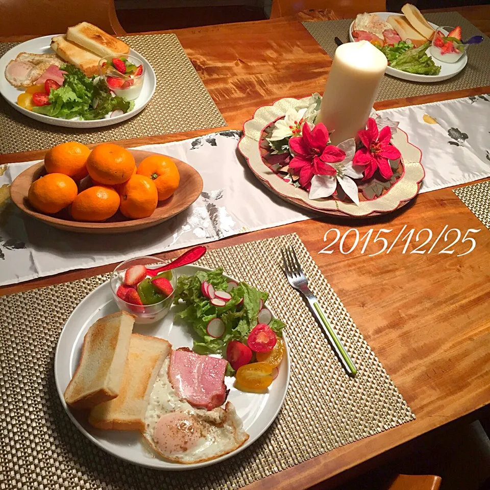 Snapdishの料理写真:朝ごはん 2015・12・25|ローゼルさん