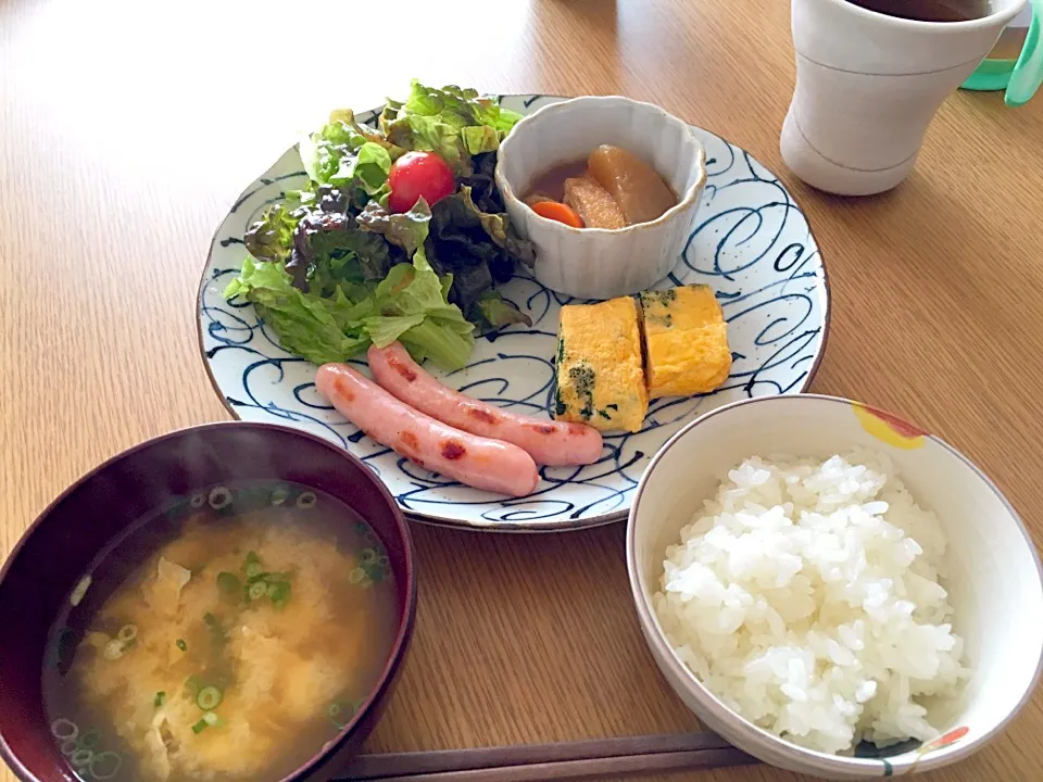 Snapdishの料理写真:土曜は3人でブランチ👨‍👩‍👧❤️|acoyaさん