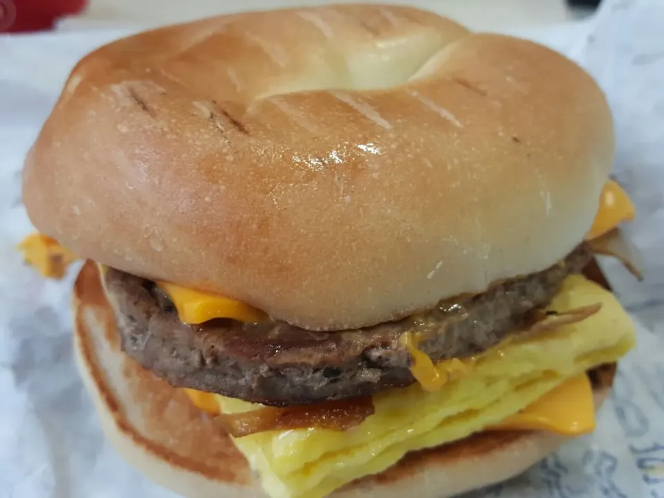 Steak, Egg & Cheese Bagel|Christian J. Torres Cañarteさん