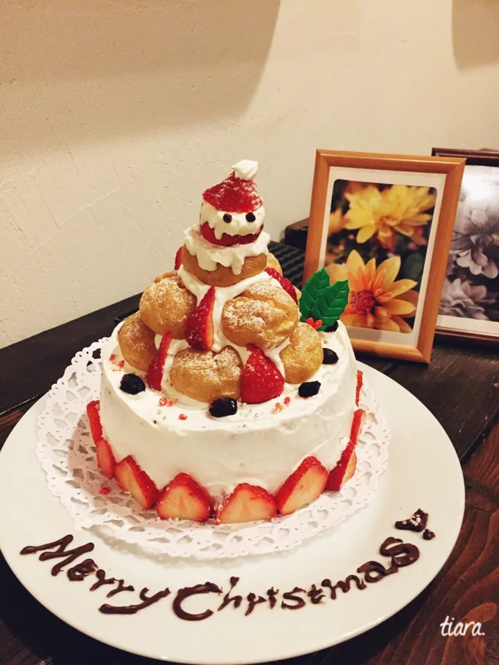 クロカンブッシュ🎂
#クリスマスケーキ #ケーキ #cake #クリスマス #手作り|아 즈 ♡さん