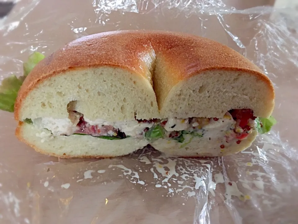 Honey Mustard Chicken Bagel|chan mitsuさん