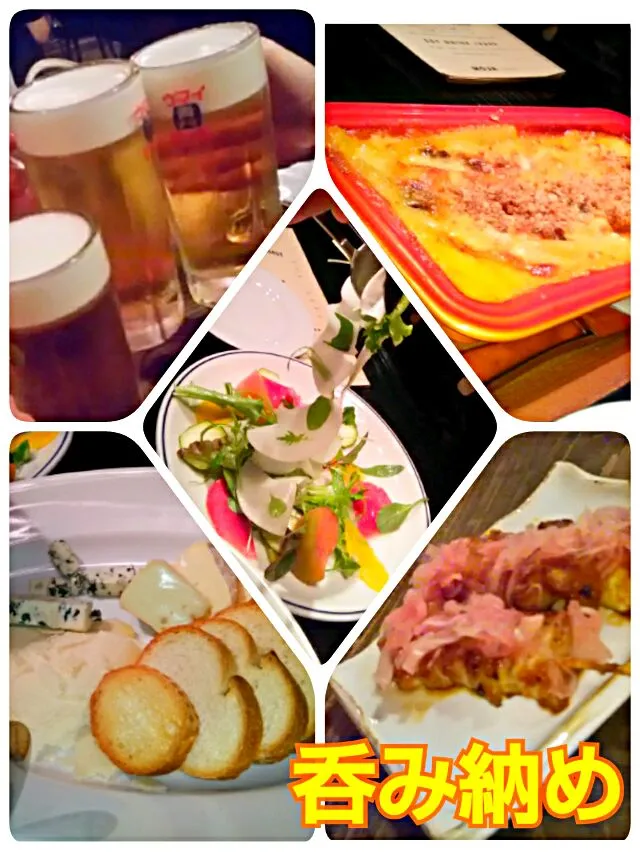 Snapdishの料理写真:外での呑み納めかな？！
女子会🍻？！違うか😅
おば会🍻？！これも違うな😅
おっさん会🍻やな(笑)|ひとみんΨ(*´∀｀)Ψさん