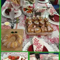 Snapdishの料理写真:親子でファミリークリスマス🎄
⭐︎ローストポーク
⭐クリスマスピクルス
⭐︎リースバゲット&プチバゲット
⭐︎サングリア
⭐︎クグロフ|みーちゃん🌟さん