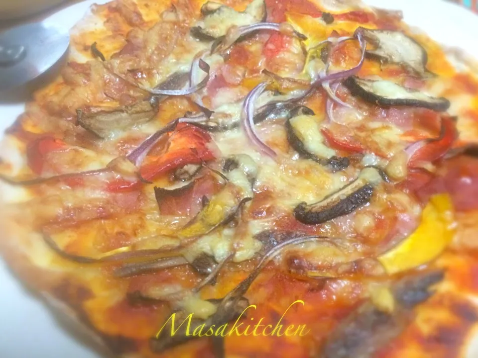 Vegetables & bacon pizza|Masakiさん