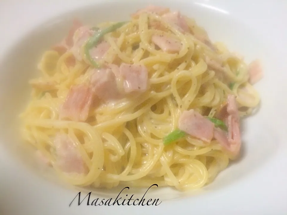 Spinach&bacon pasta|Masakiさん