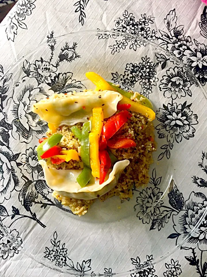 Quinoa zesty lemon/ brown rice and Thai vegetable Gyoza|leslieさん