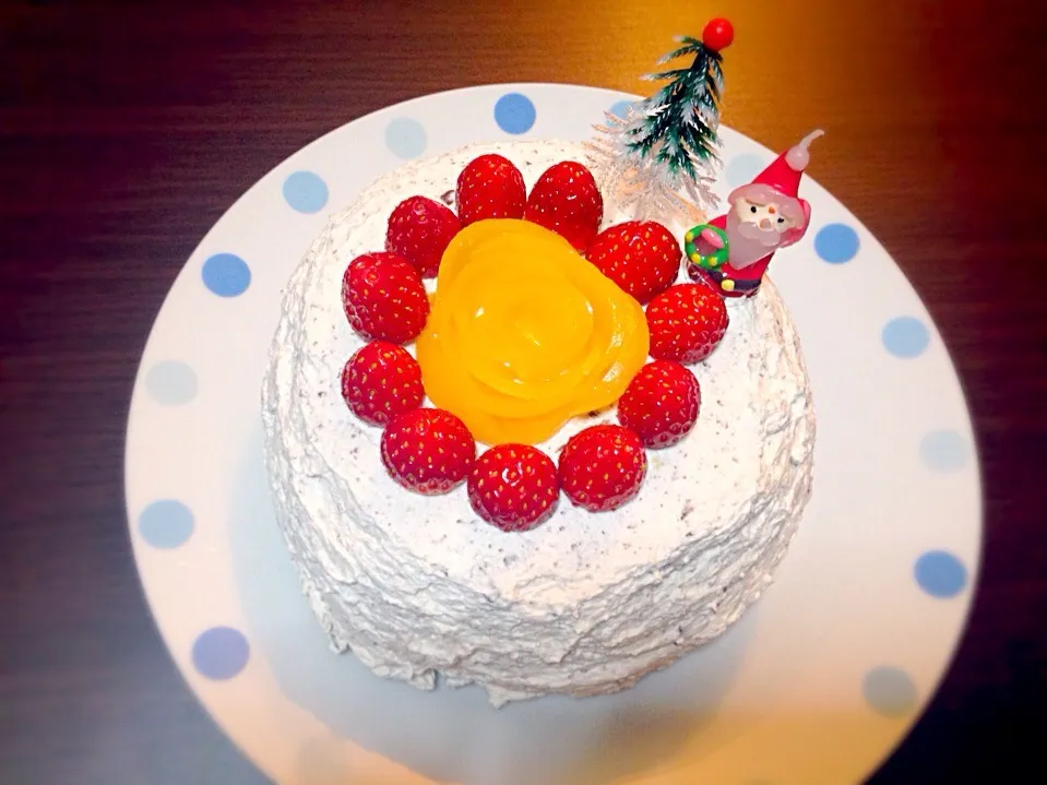 2015年Xmas♡チョコチップケーキ♡|もかちぃさん